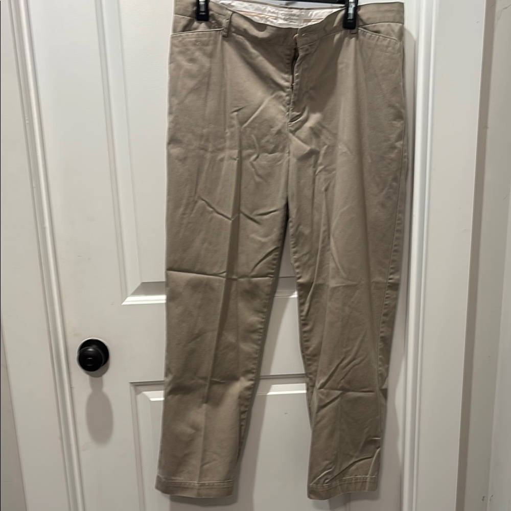 Christopher & Banks Tan Straight Leg Pants Versatile Design
